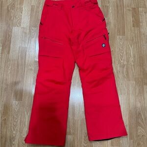Orage Red and Black Snow Gear Panta